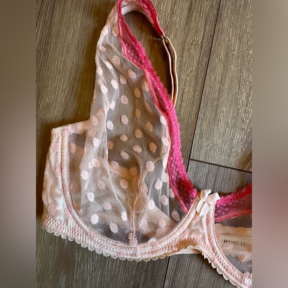 Mimi Holliday Lace underwire pink bra
